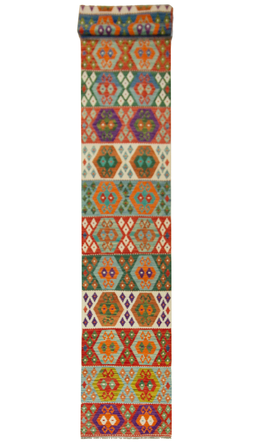 Kilim Afgano | 488 x 81 cm