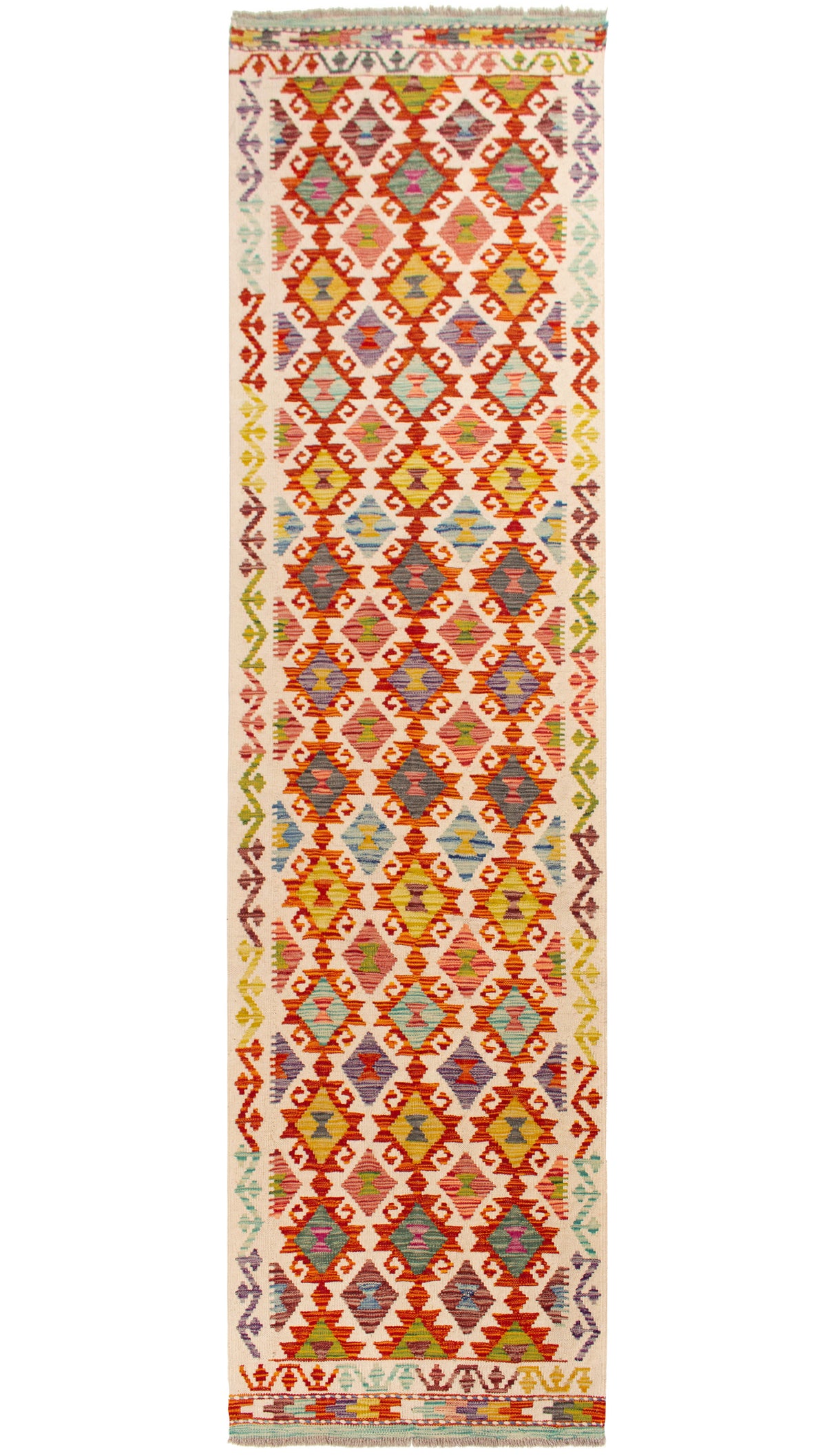 Kilim Afgano | 305 x 82 cm