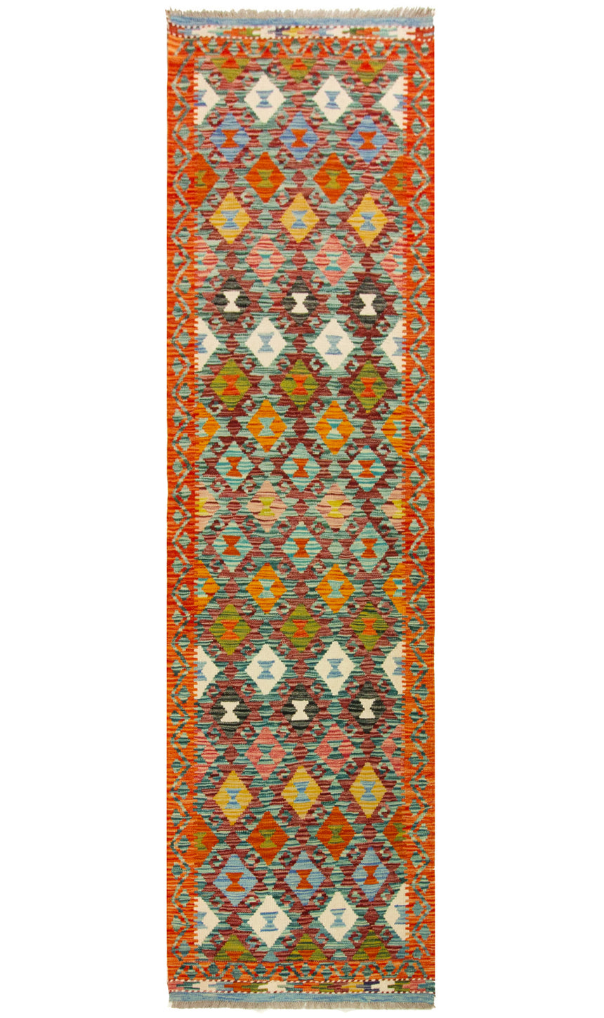 Kilim Afgano | 299 x 76 cm
