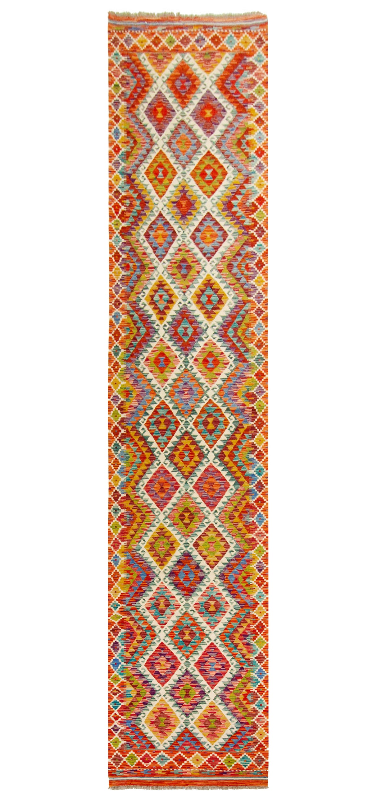 Kilim Afgano | 383 x 82 cm