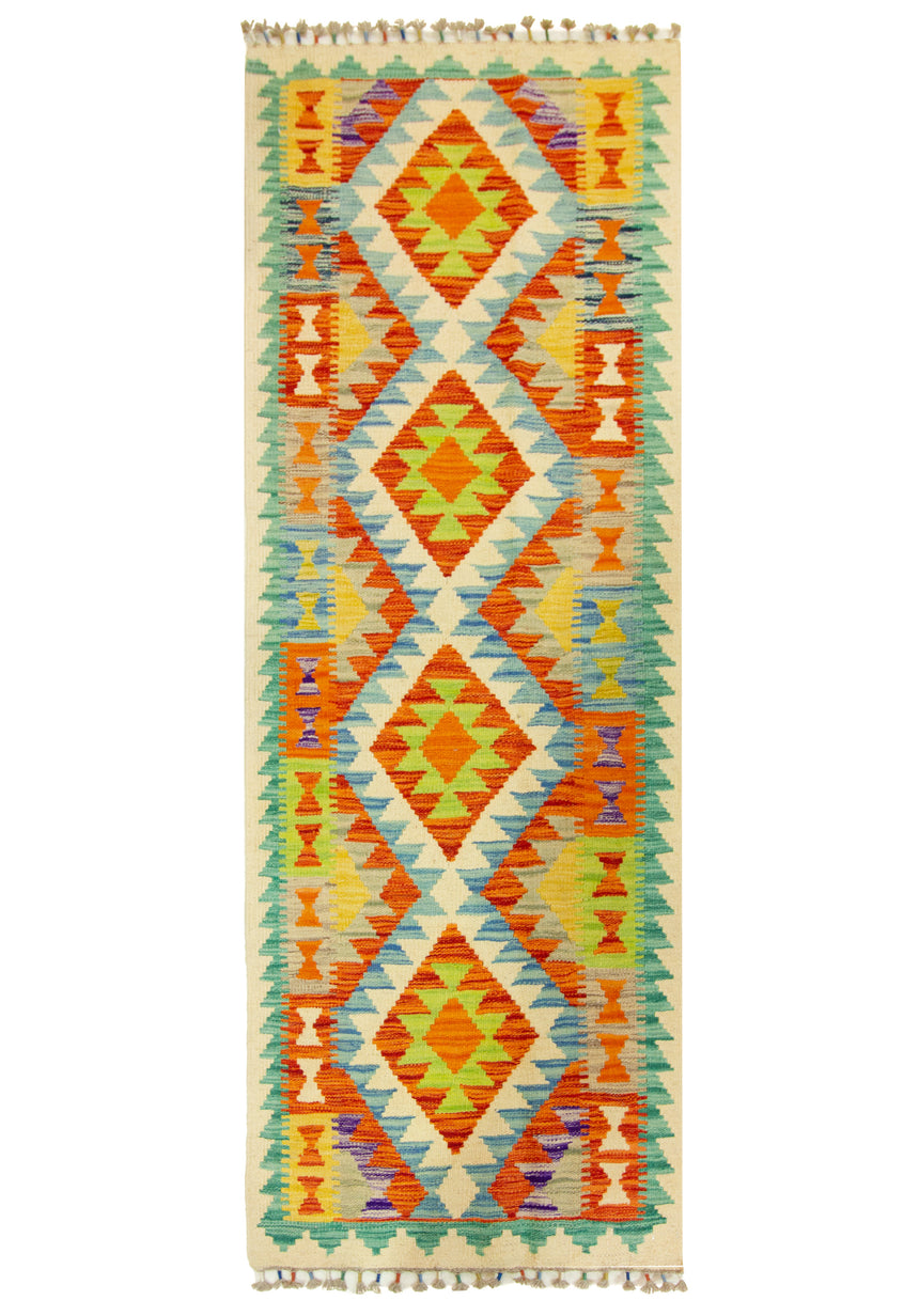 Kilim Afgano | 206 x 73 cm