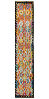 Kilim Afgano | 399 x 84 cm
