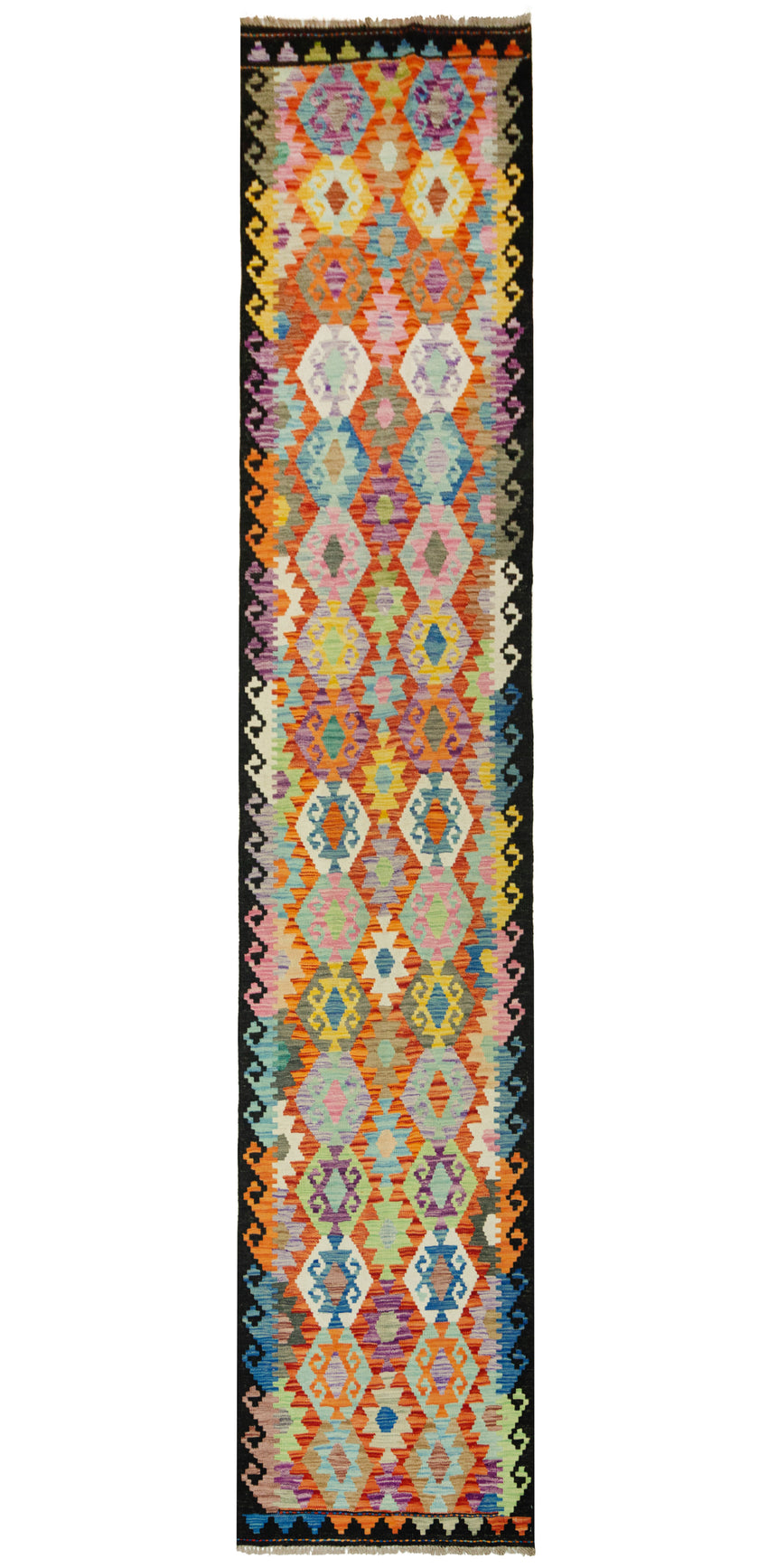 Kilim Afgano | 399 x 84 cm