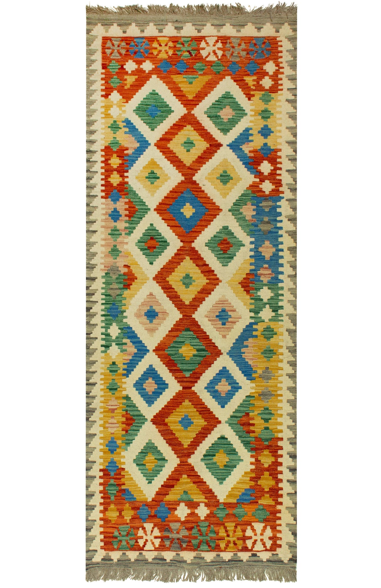 Kilim Afghan | 242 x 90 cm