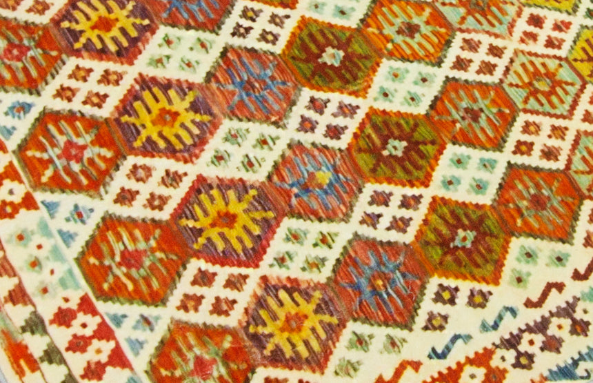 Alfombra Kilim Suave y Lavable
