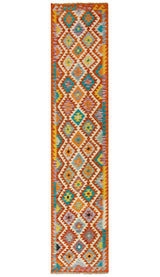 Kilim Afgano | 387 x 79 cm