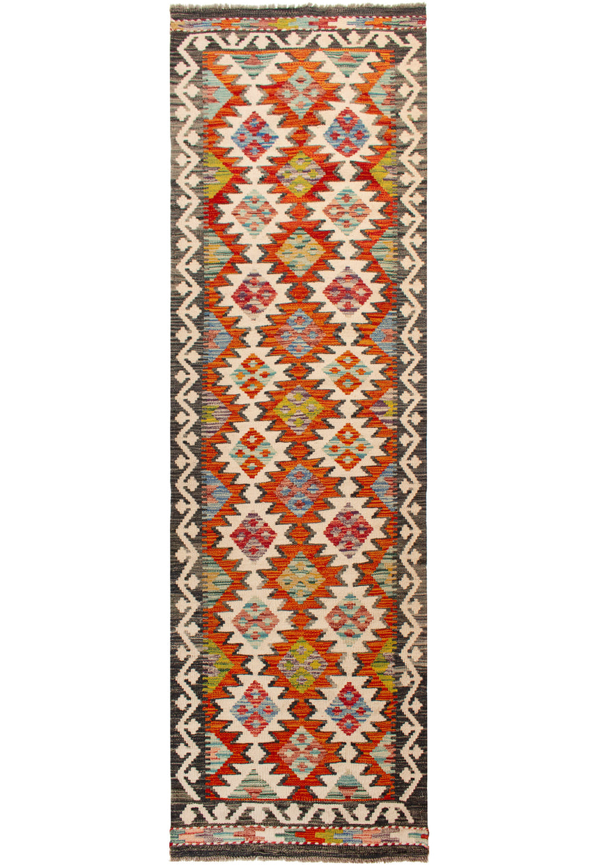 Kilim Afgano | 258 x 80 cm