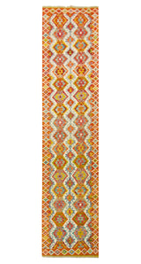 Kilim Afgano | 385 x 86 cm