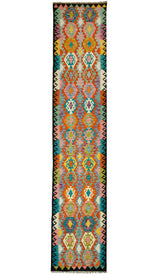 Kilim Afgano | 388 x 82 cm