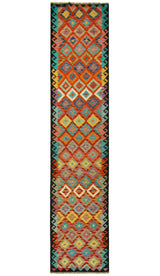 Kilim Afgano | 392 x 80 cm