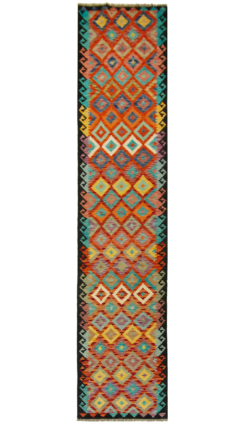 Kilim Afgano | 392 x 80 cm