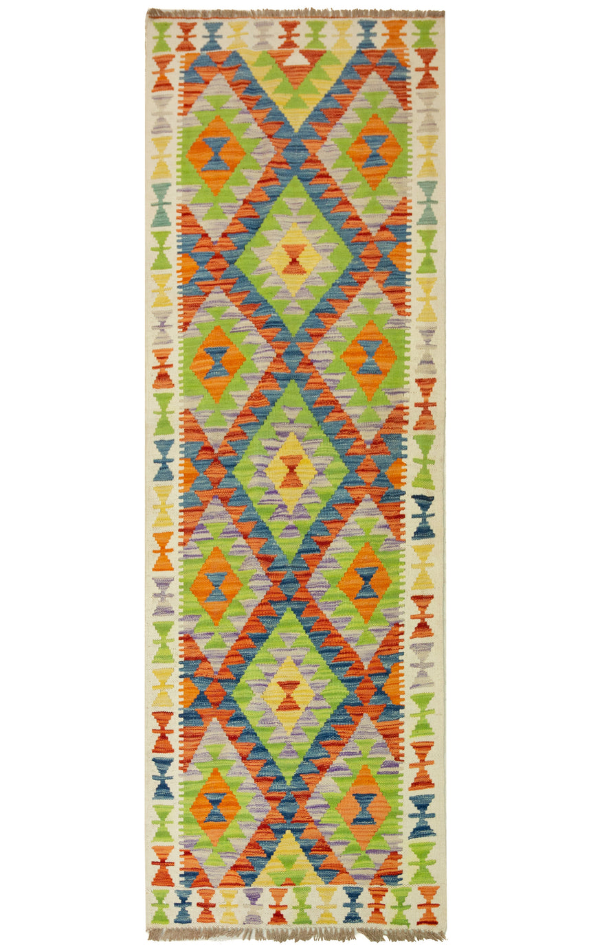 Kilim Afgano | 204 x 77 cm