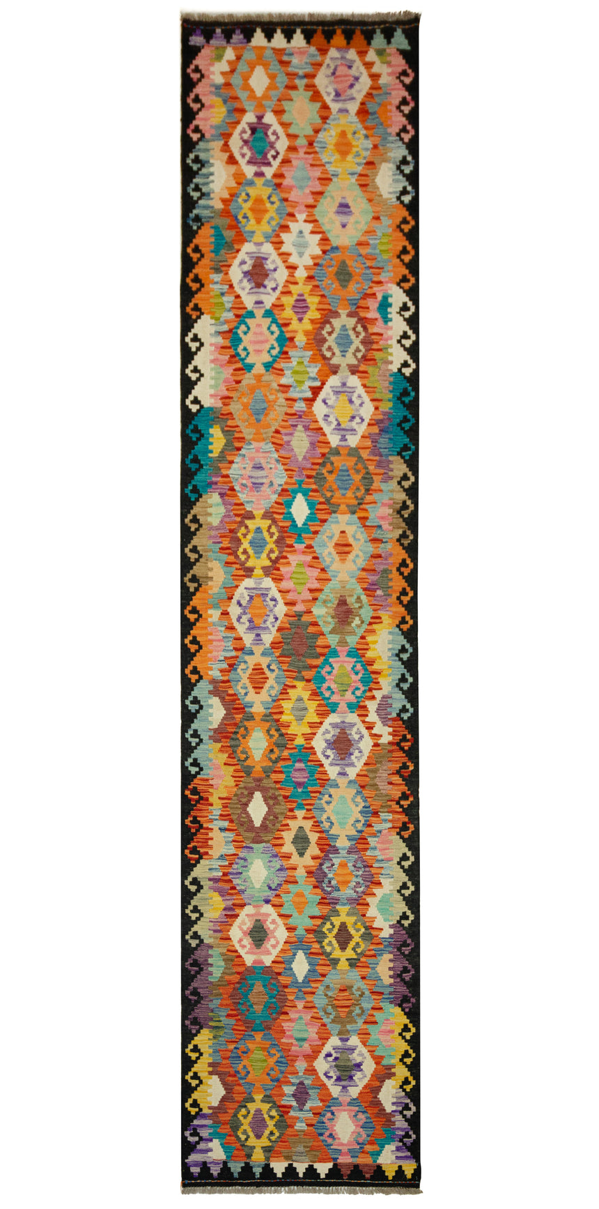 Kilim Afgano | 392 x 84 cm