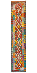 Kilim Afgano | 410 x 83 cm
