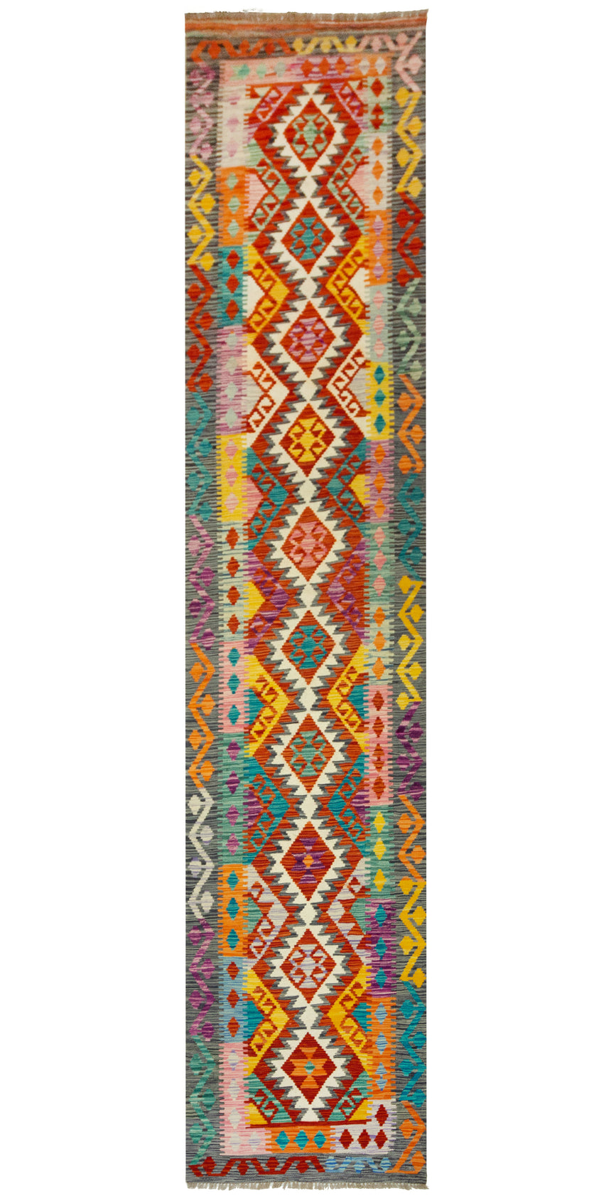 Kilim Afgano | 410 x 83 cm