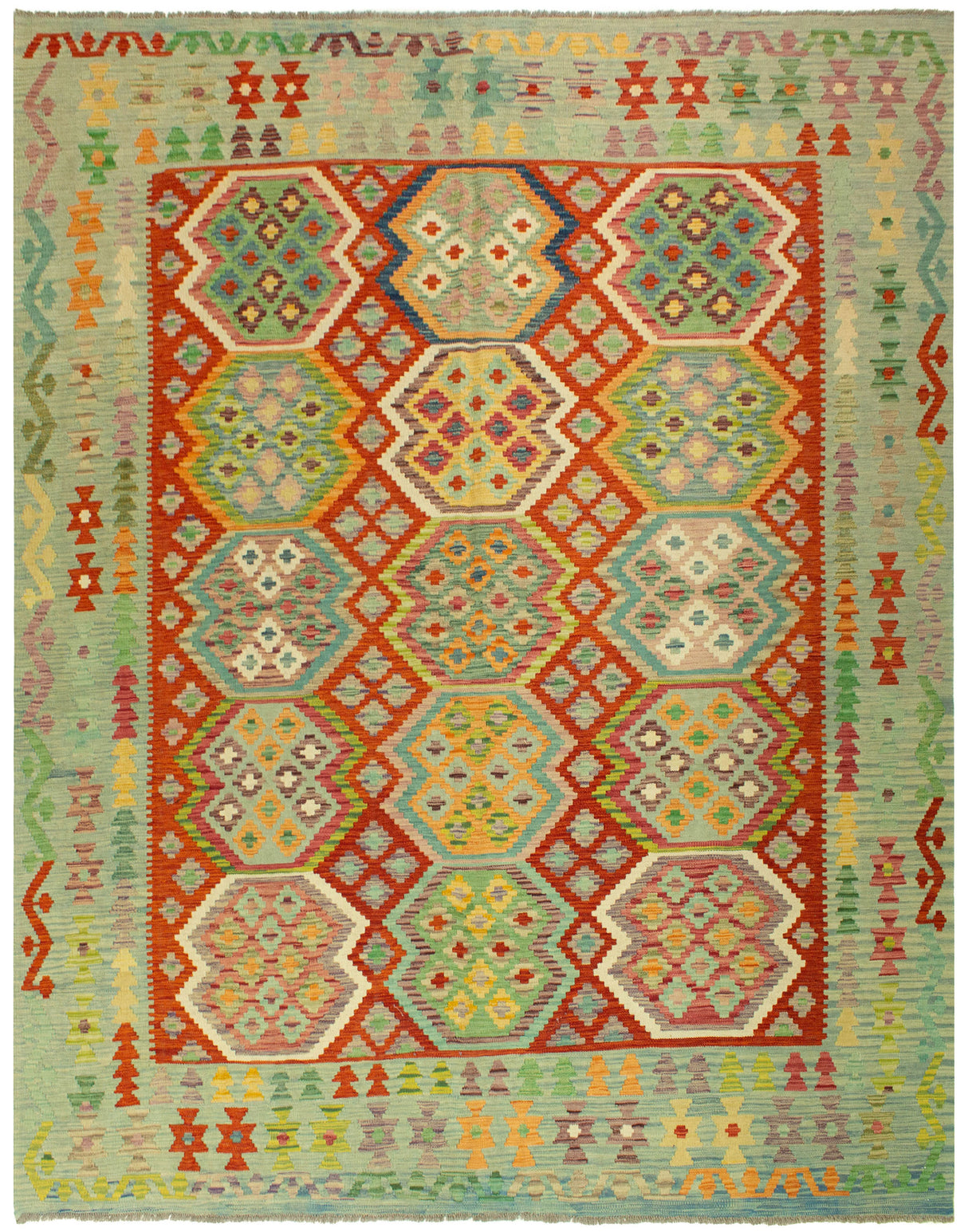 Kilim Afghan | 294 x 256 cm