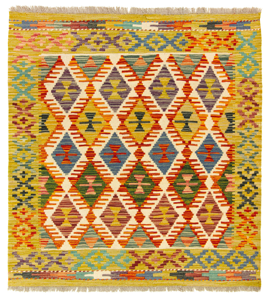 Kilim Afgano | 104 x 97 cm