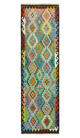 Kilim Afgano | 253 x 82 cm