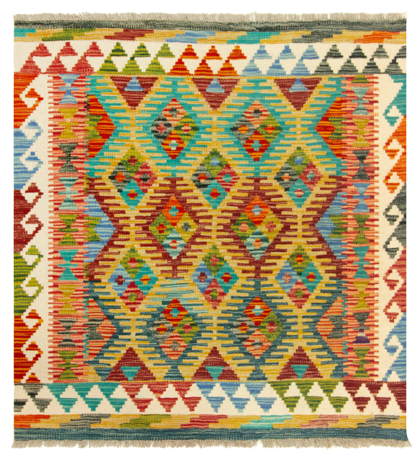 Kilim Afgano | 107 x 100 cm