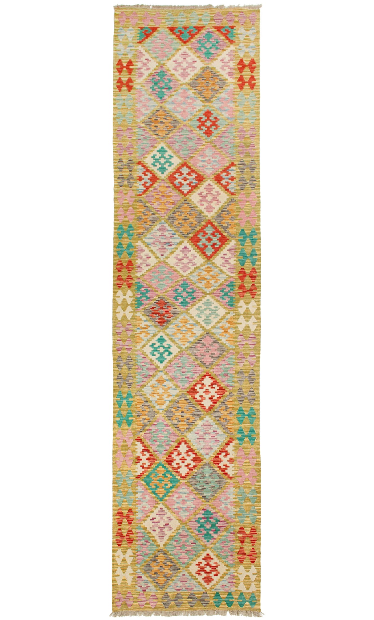 Kilim Afgano | 390 x 86 cm