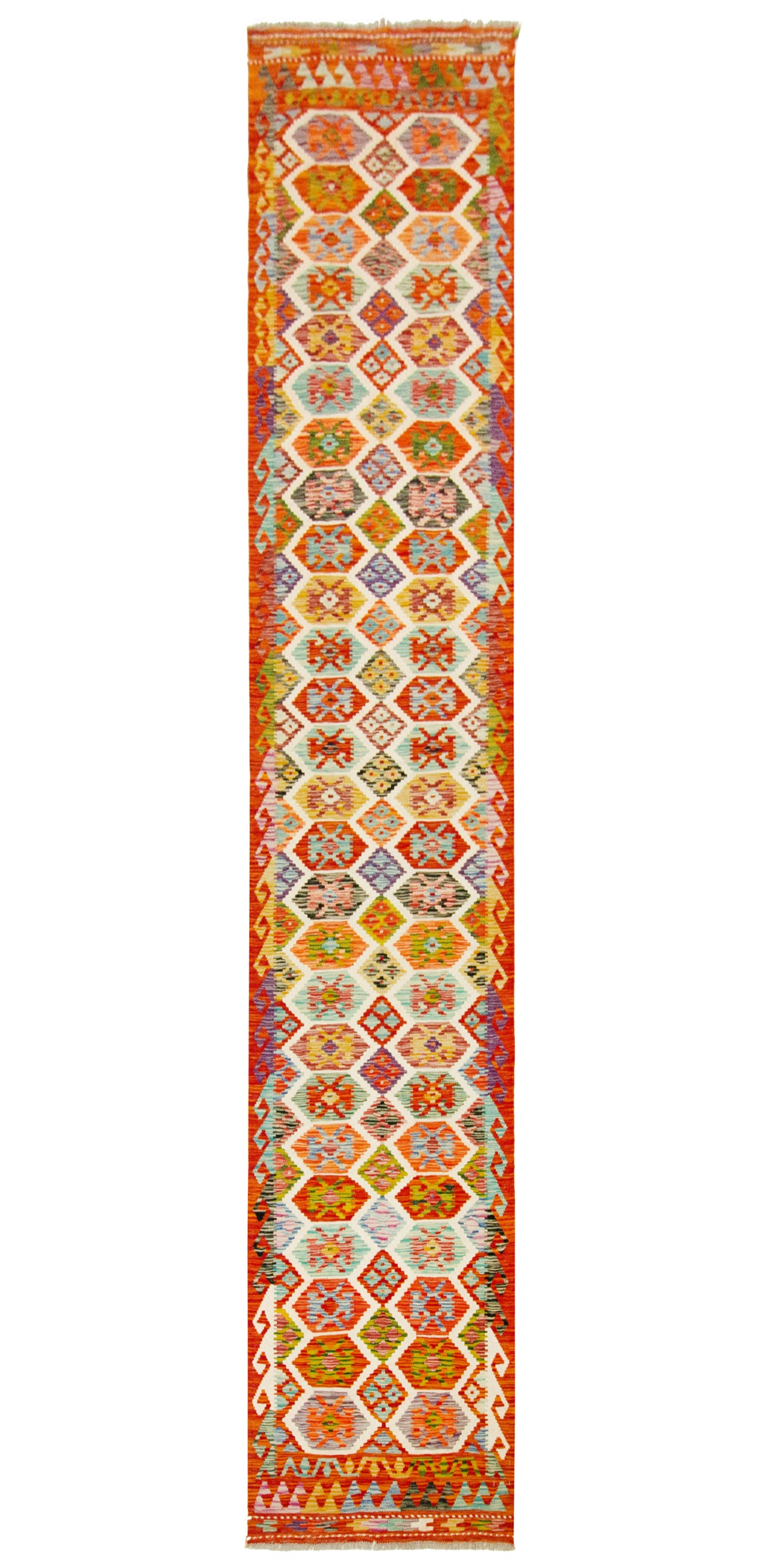 Kilim Afgano | 386 x 83 cm