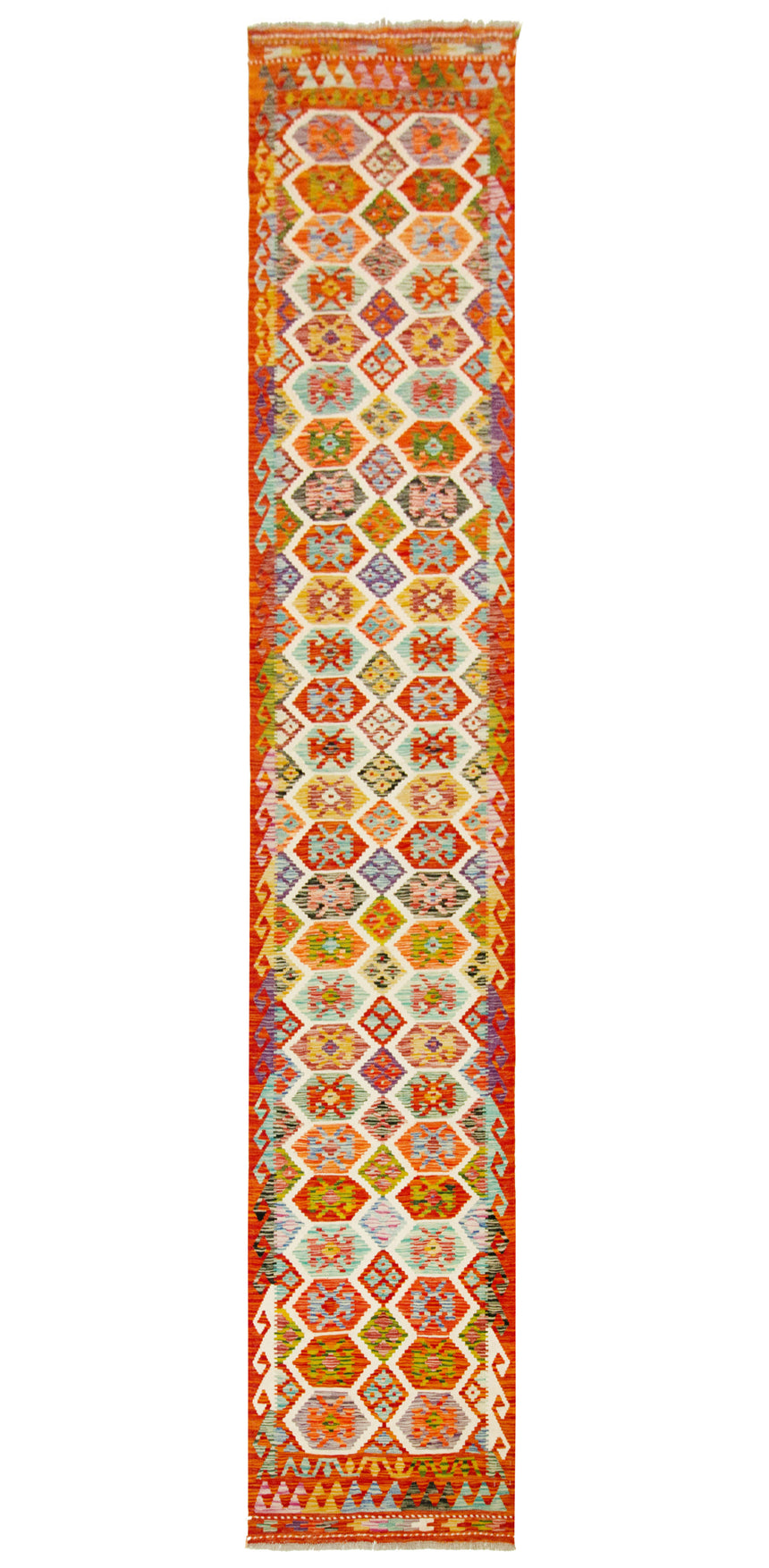 Kilim Afgano | 386 x 83 cm