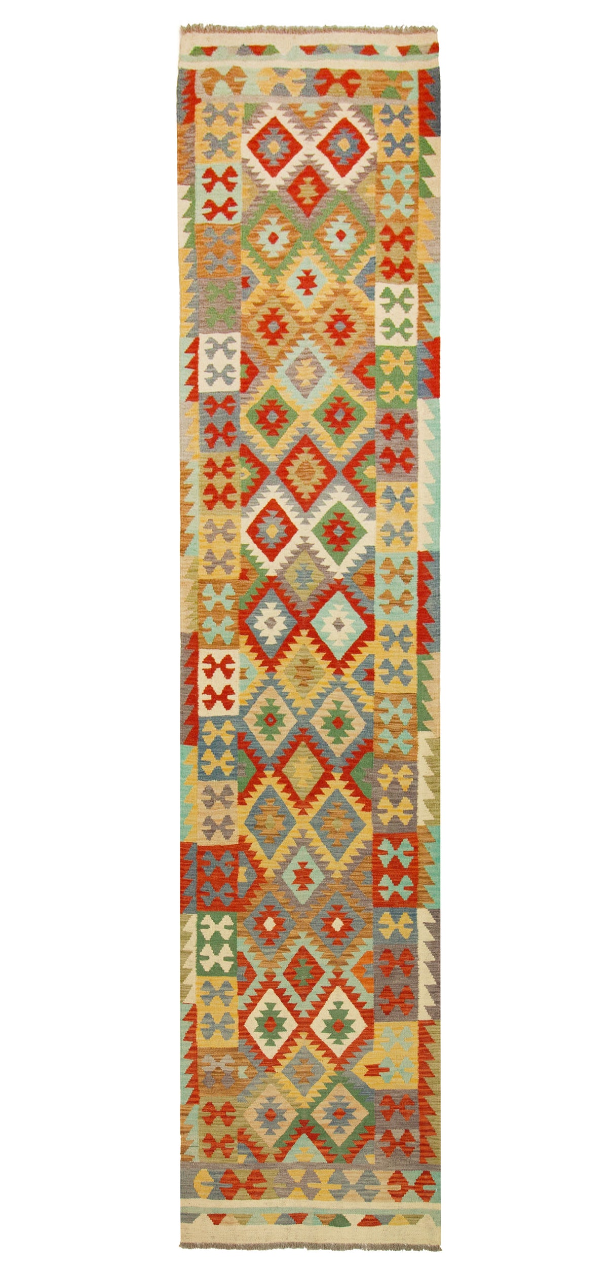 Kilim Afgano | 384 x 87 cm