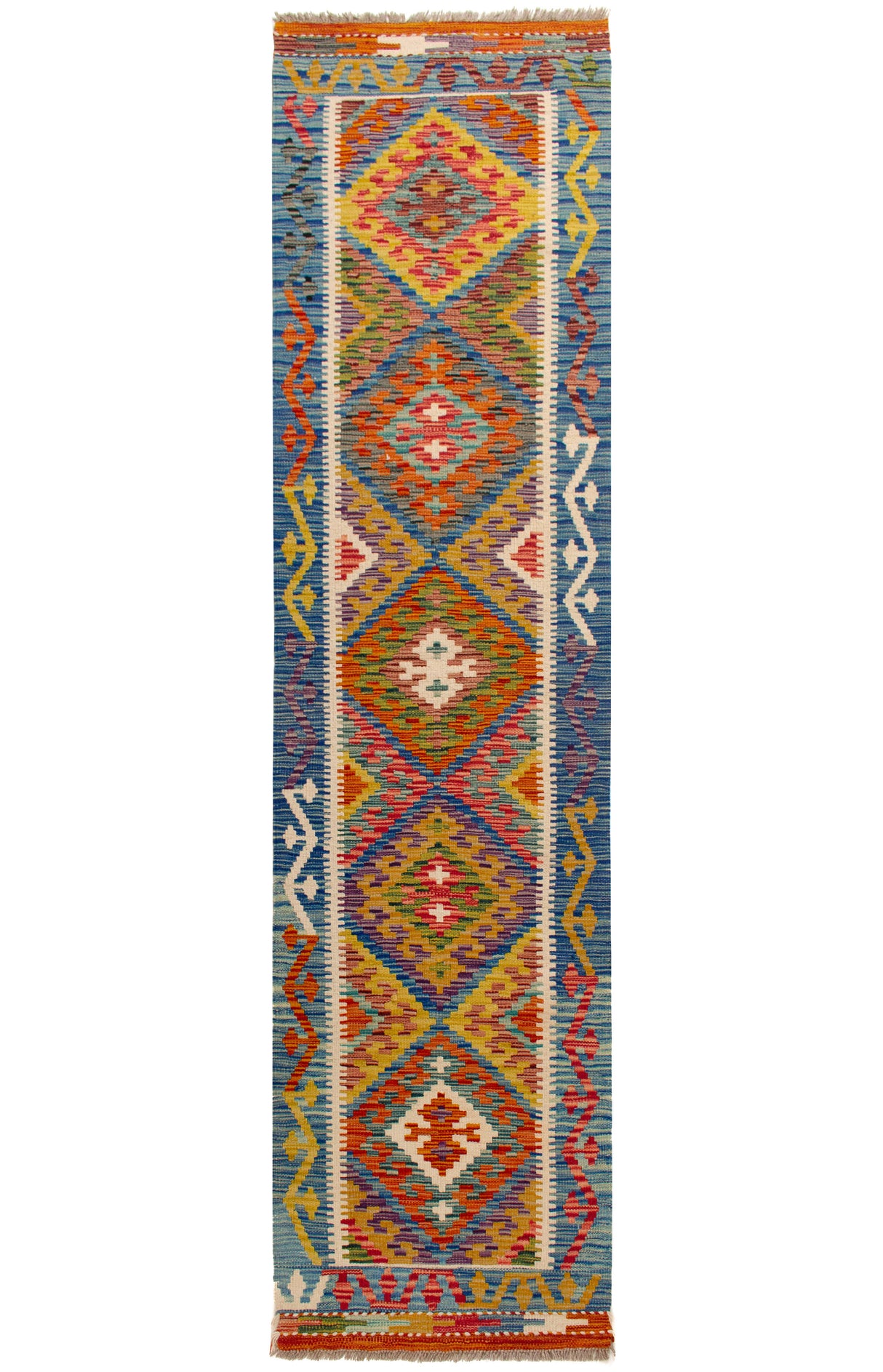 Kilim Afgano | 246 x 63 cm