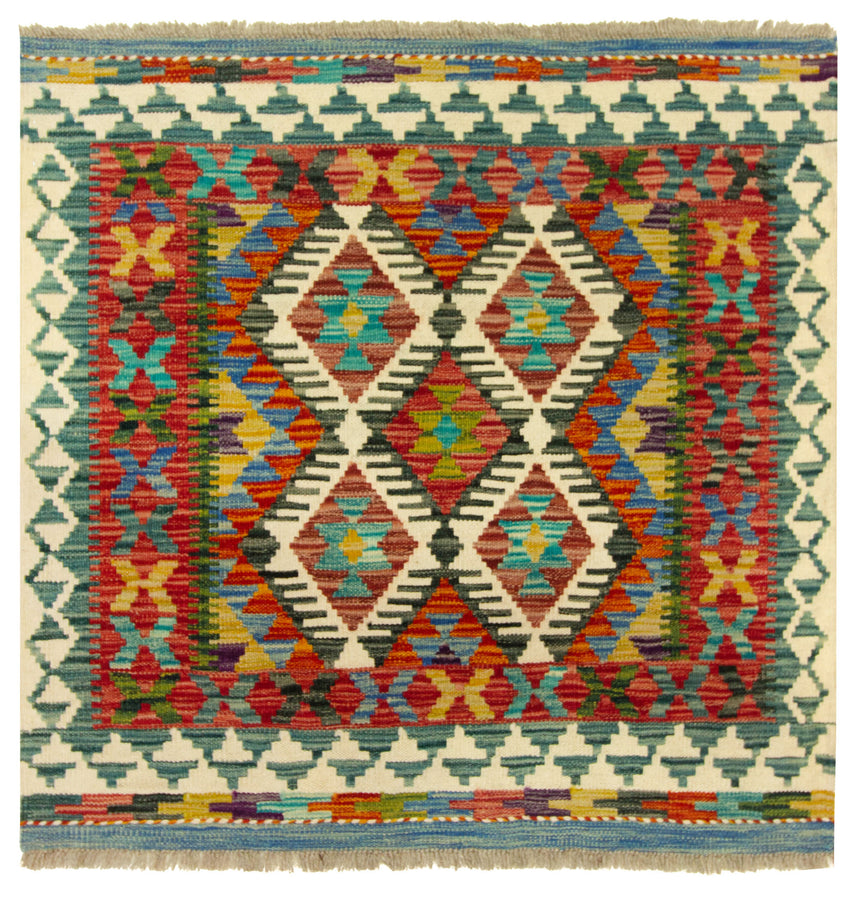 Kilim Afgano | 103 x 101 cm