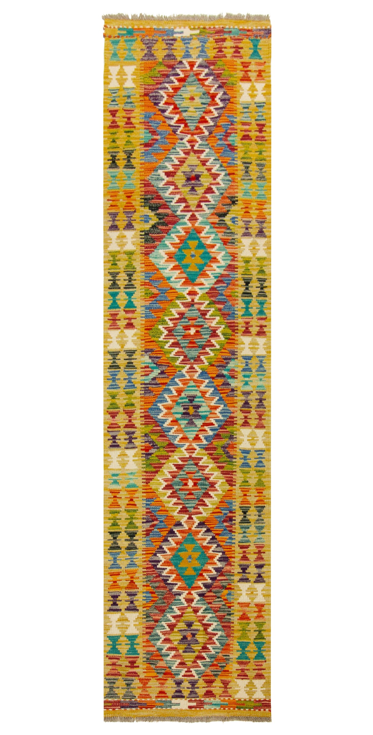 Kilim Afgano | 246 x 63 cm