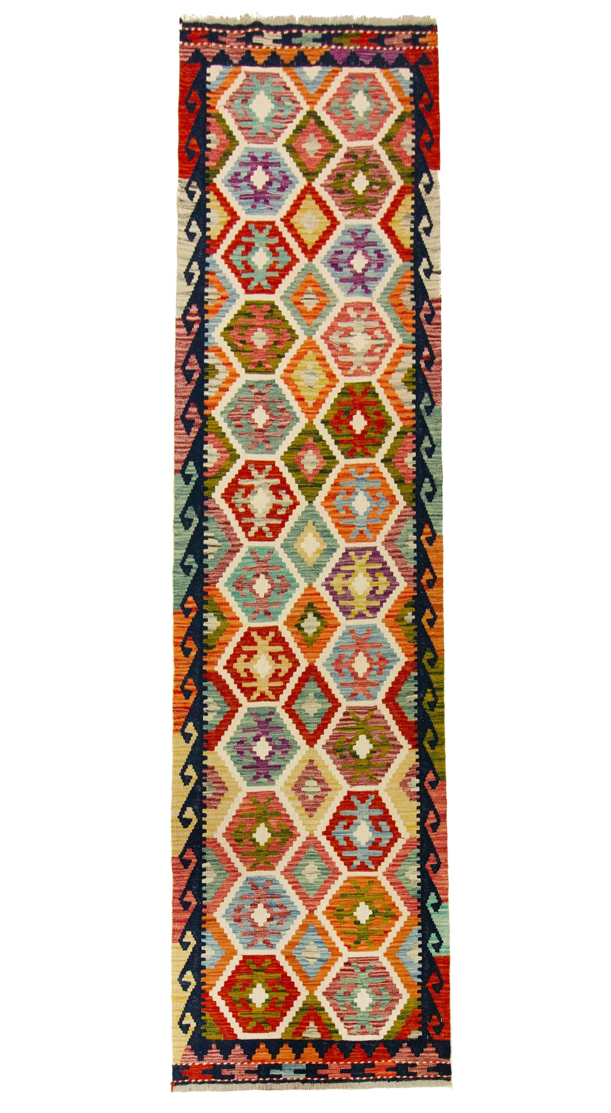 Kilim Afgano | 296 x 80 cm