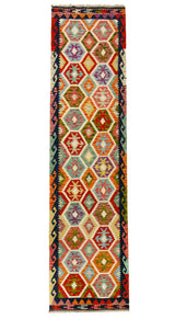 Kilim Afgano | 296 x 80 cm
