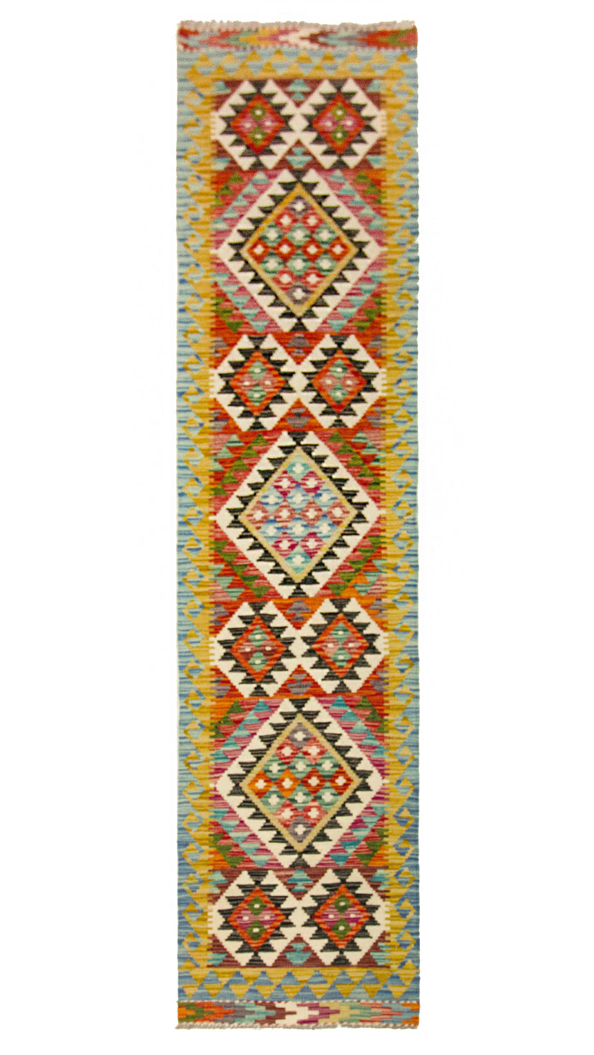 Kilim Afgano | 294 x 63 cm