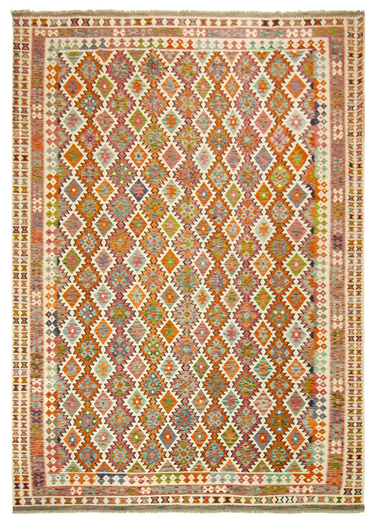 Kilim Afgano | 388 x 315 cm