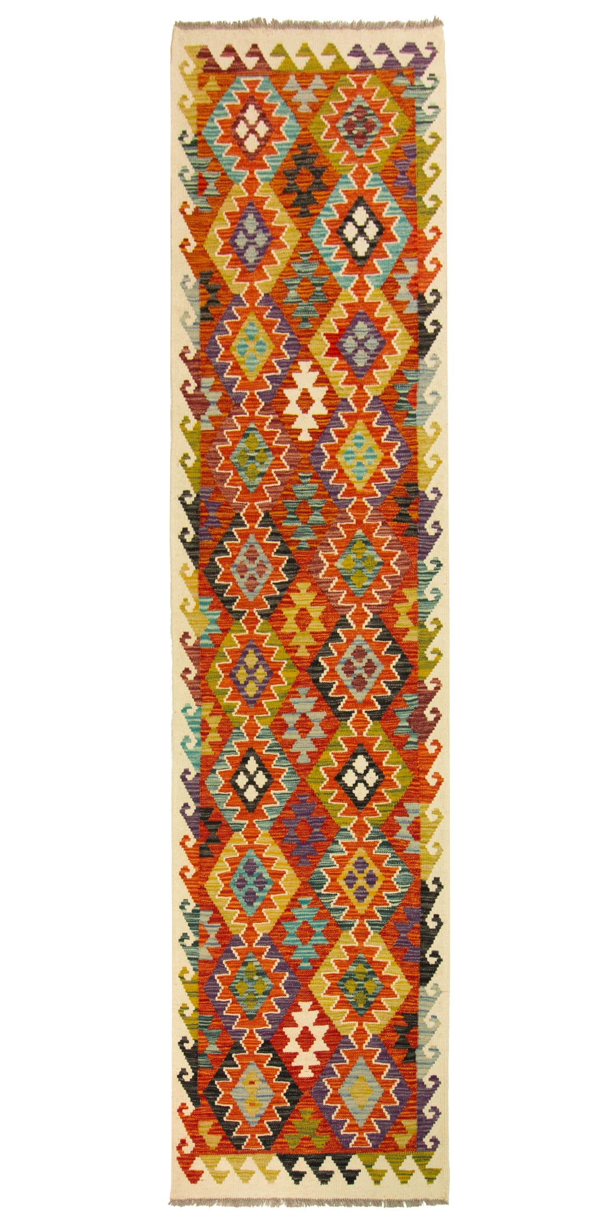 Kilim Afgano | 292 x 74 cm
