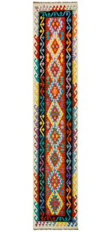 Kilim Afgano | 397 x 80 cm