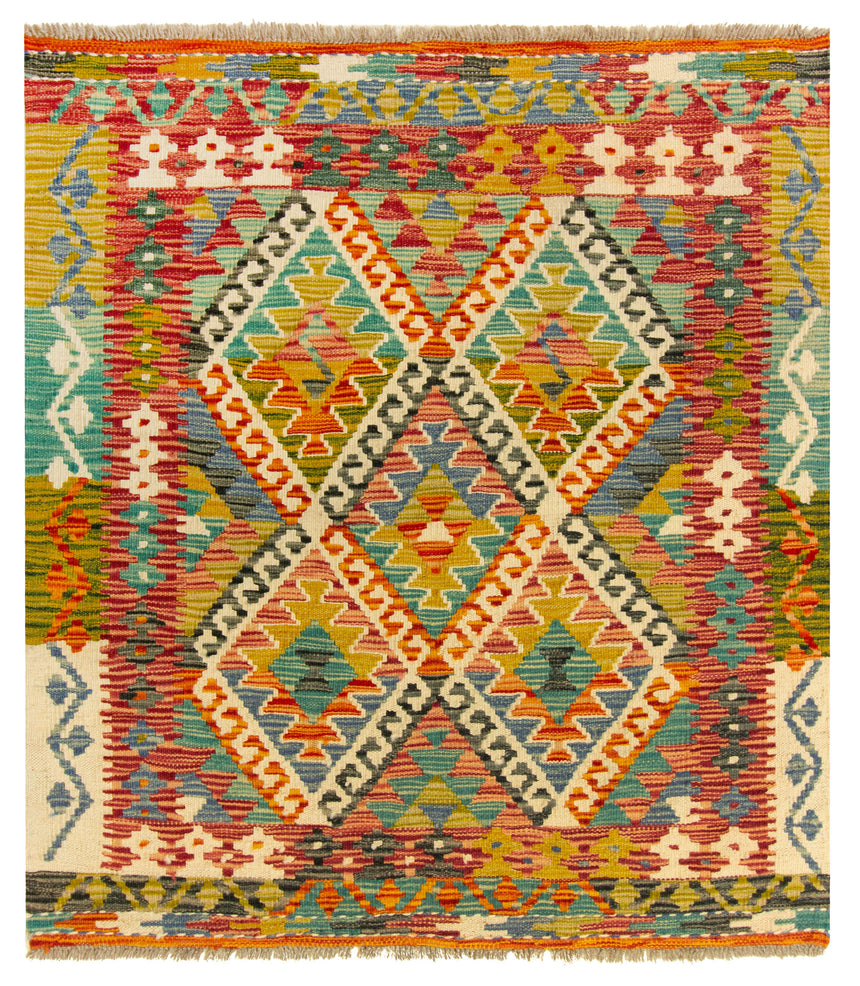 Kilim Afgano | 108 x 98 cm
