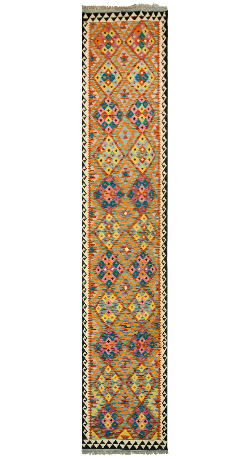 Kilim Afgano | 397 x 81 cm