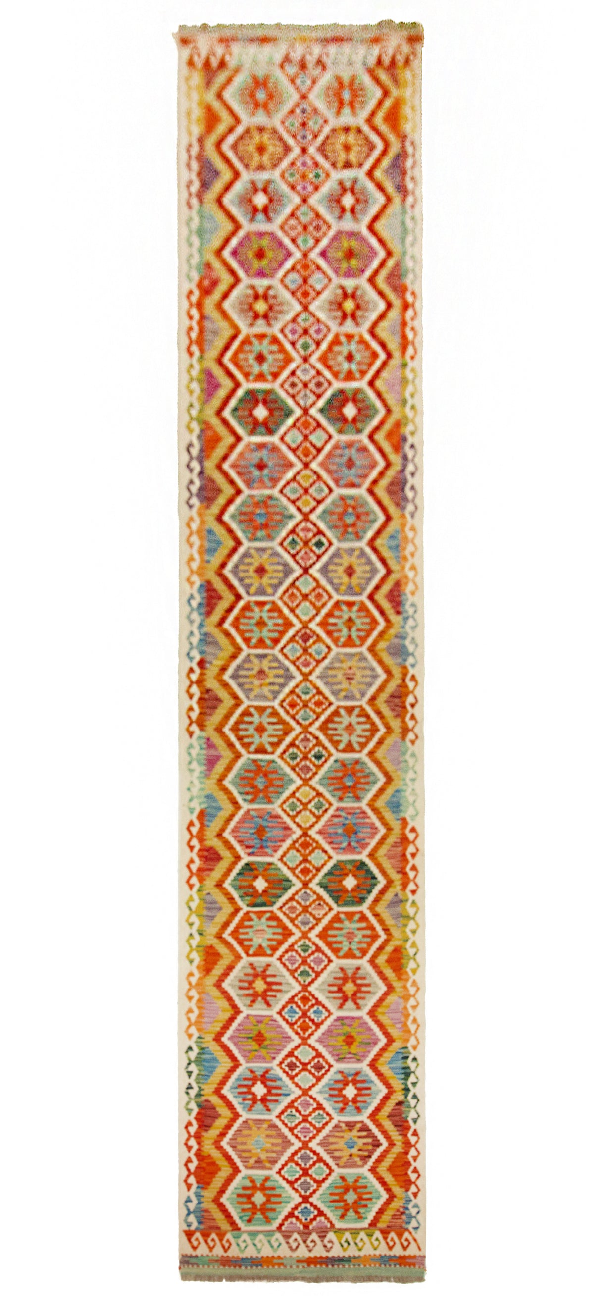 Kilim Afgano | 387 x 84 cm