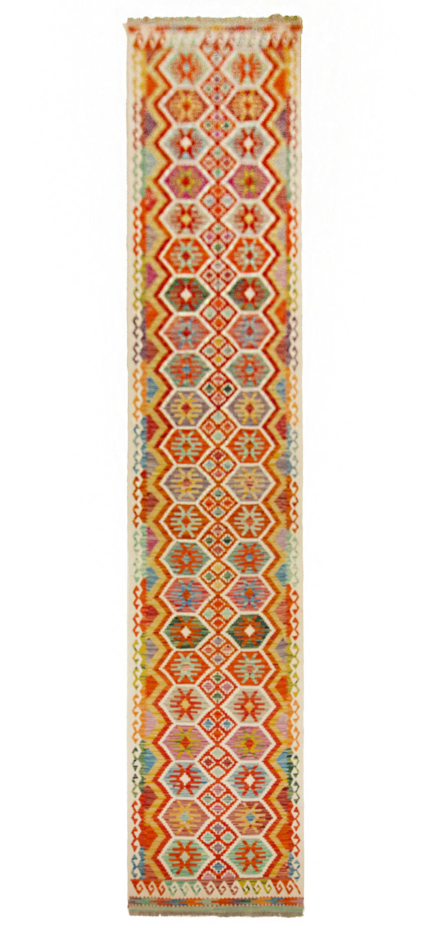 Kilim Afgano | 387 x 84 cm