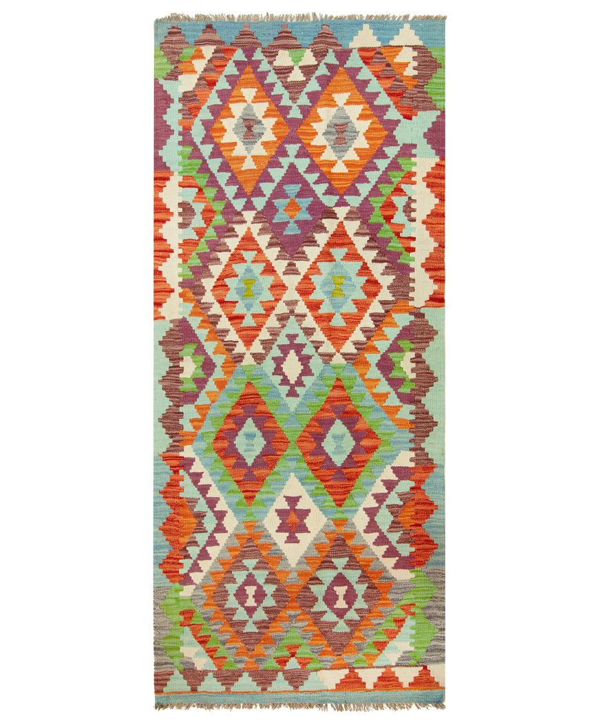 Kilim Afgano | 204 x 88 cm