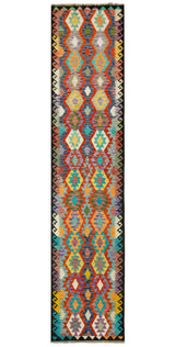 Kilim Afgano | 394 x 85 cm