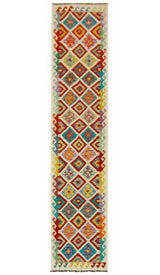 Kilim Afgano | 395 x 81 cm