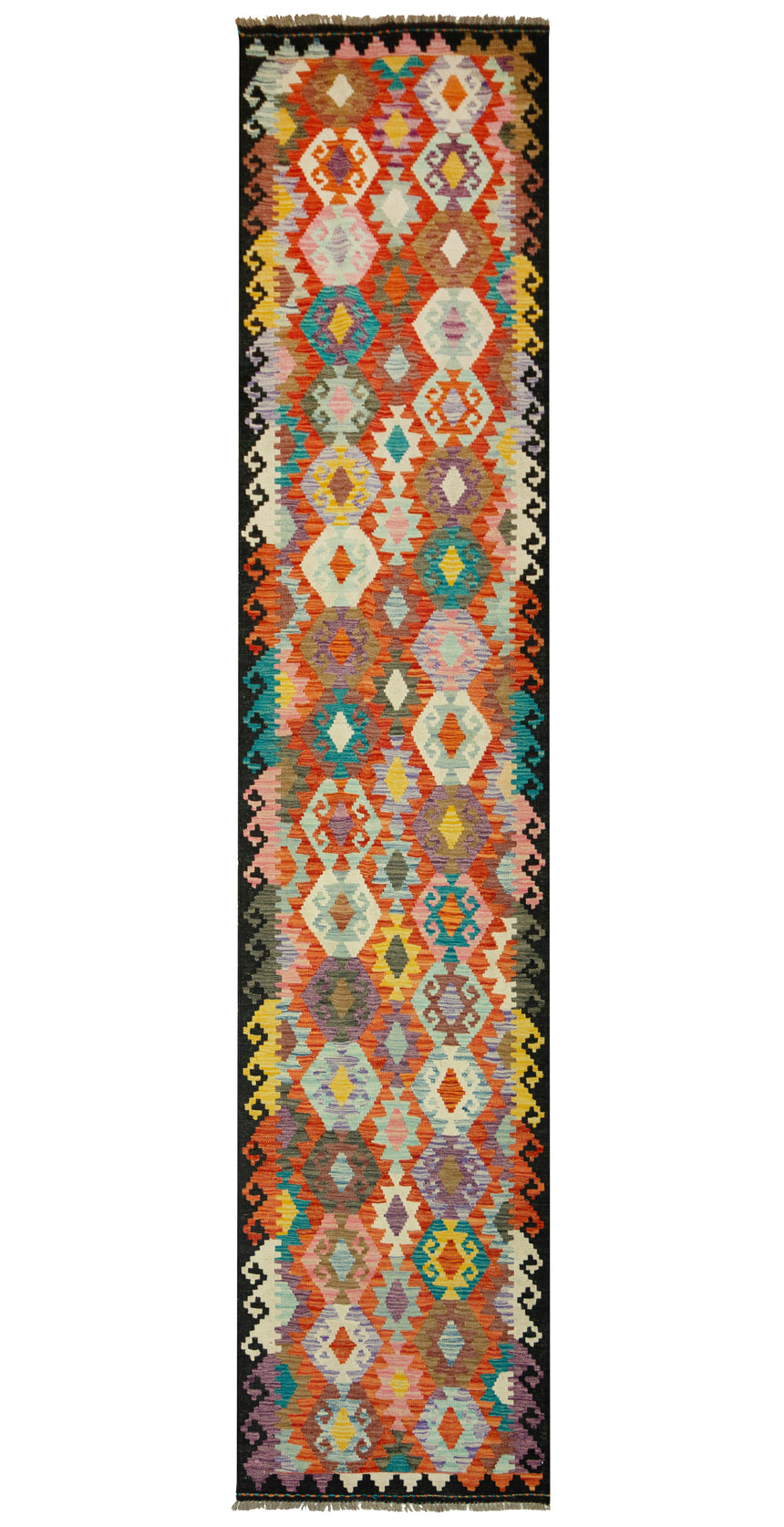 Kilim Afgano | 397 x 94 cm