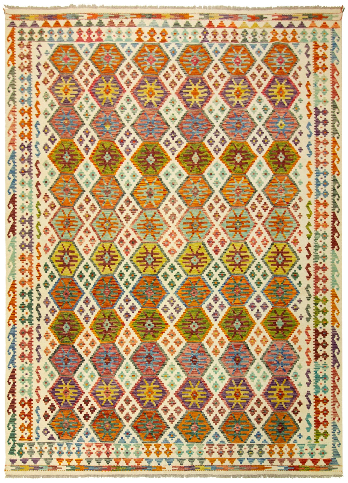Kilim Afgano | 297 x 258 cm