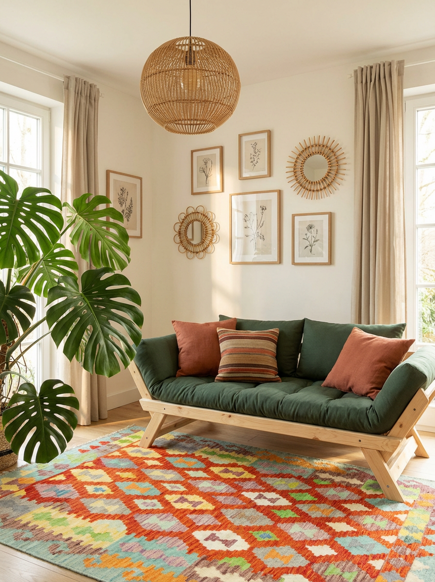 Kilim Afgano | 196 x 153 cm