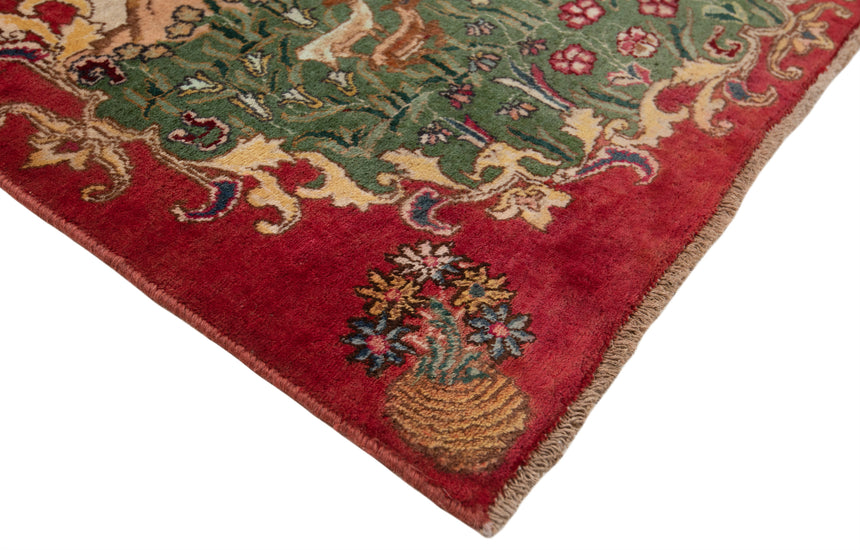 Alfombra persa Tabriz 40 Raj | 60 x 96 cm