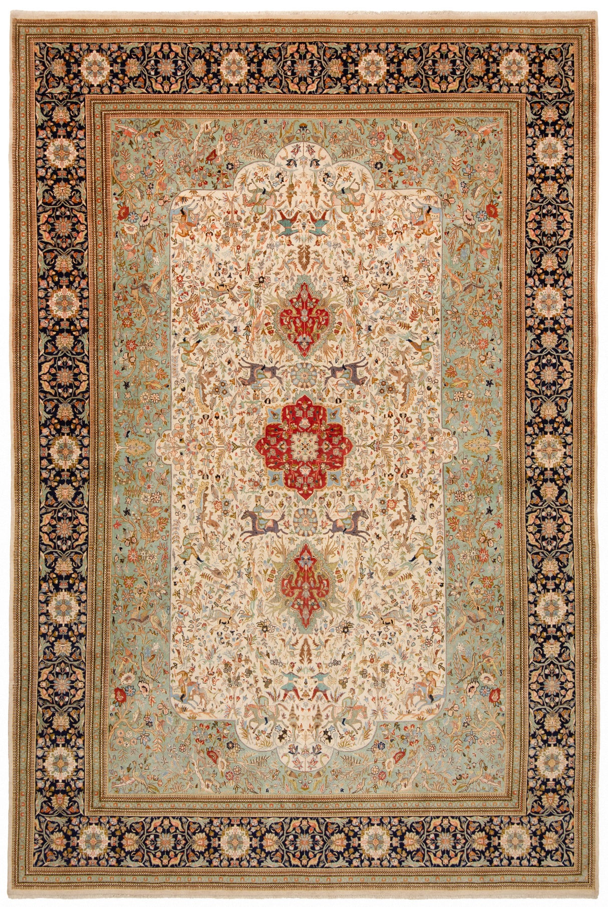 Alfombra persa Tabriz Tabatabai | 530 x 353 cm