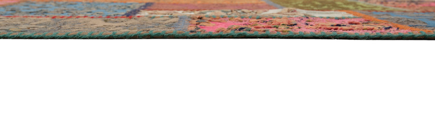 Alfombra con relieve de patchwork | 300 x 80 cm