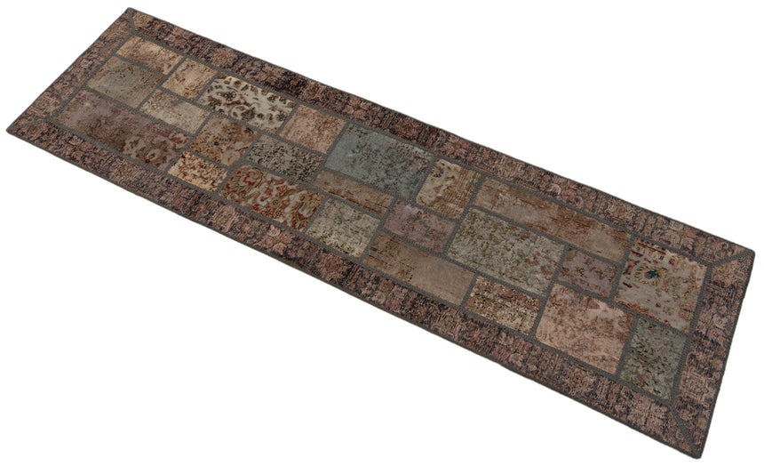 Alfombra con relieve de patchwork | 290 x 80 cm
